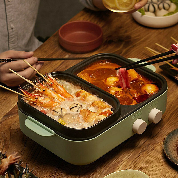 Bếp Nướng Kèm Lẩu Mini 2In1 DKL-C12D1
