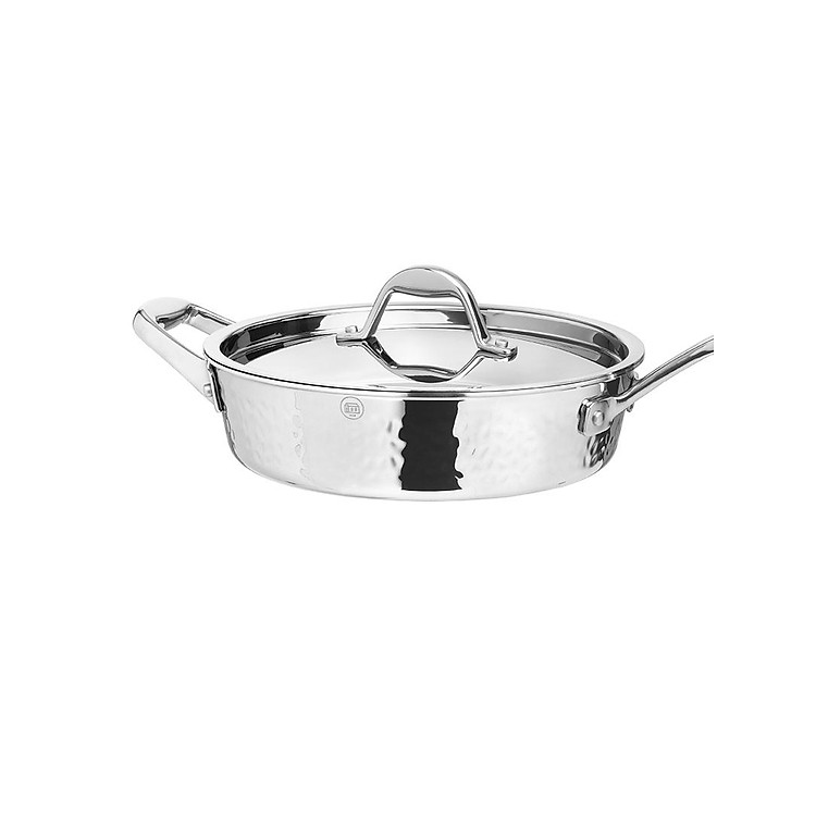Chảo inox CS STERN có nắp 24x6.5cm - 062347