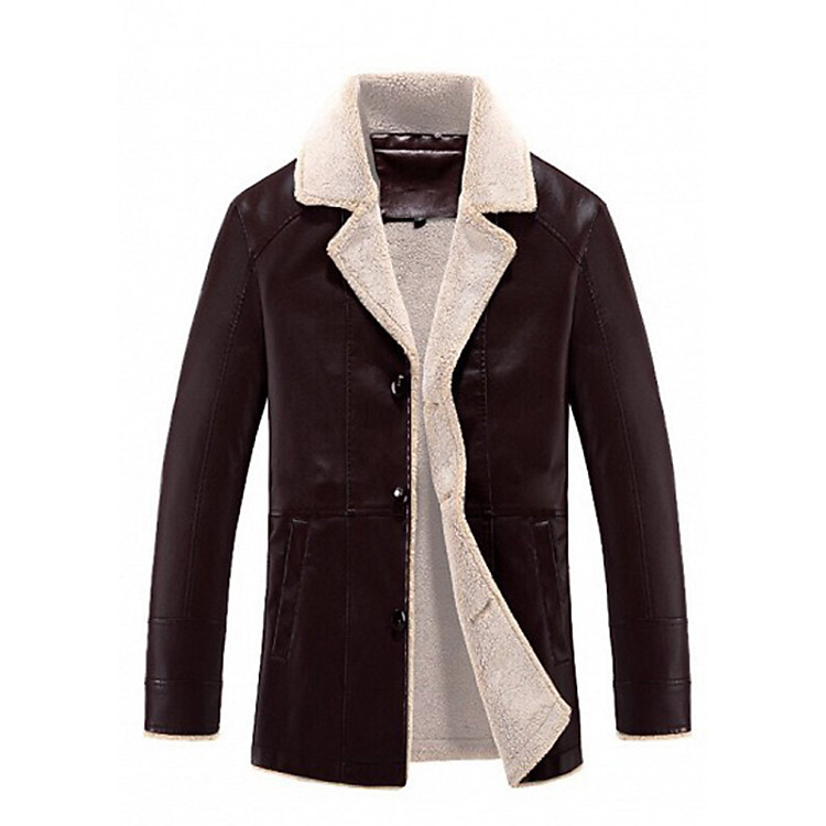 Áo khoác da lót lông cao cấp KD24