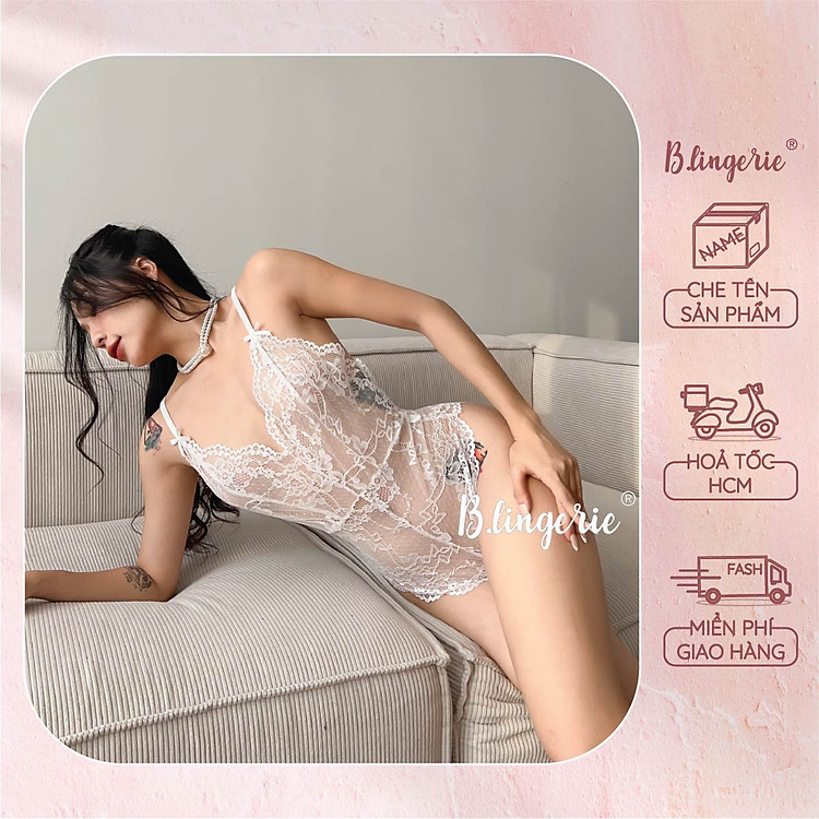 Bộ Bodysuit Quyến Rũ Cuốn Hút (Không kèm áo choàng) - B.Lingerie