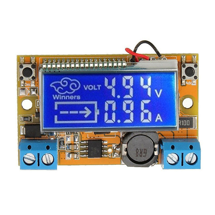 Module Hạ Áp Buck DC-DC Hiển Thị Điện Áp - Dòng Điện Vin 5V-23VDC