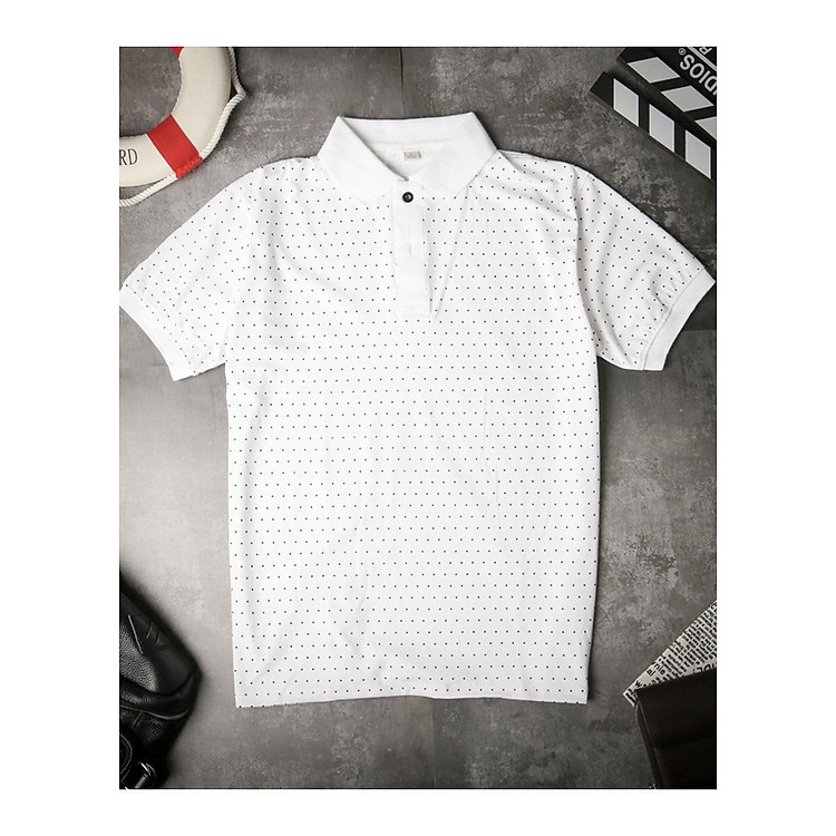 Áo Thun Nam Họa Tiết Chấm Bi Trẻ Trung Chất Liệu Cotton Cao Cấp