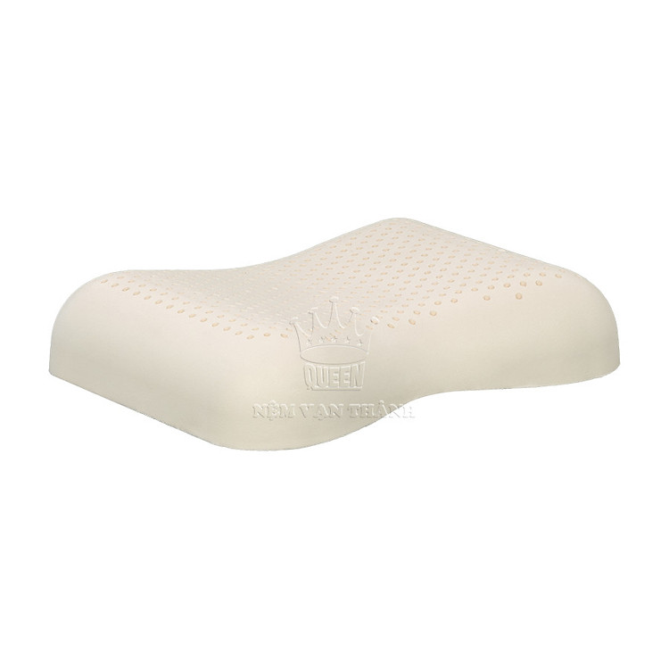 Gối nằm Cao Su Thiên Nhiên Honey Nơ Vạn Thành 38x53x10cm-Êm ái-đàn hồi.