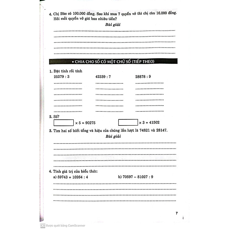 Vở Bài Tập Nâng Cao Toán Lớp 4 (Bám Sát SGK Kết Nối Tri Thức Với Cuộc Sống) - Ảnh 7