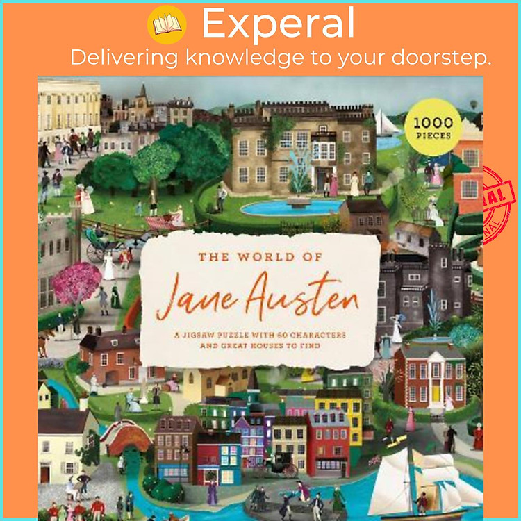 Sách - The World of Jane Austen : A Jigsaw Puzzle with 60 Characters and Great Ho by John Mullan (UK edition, paperback)
