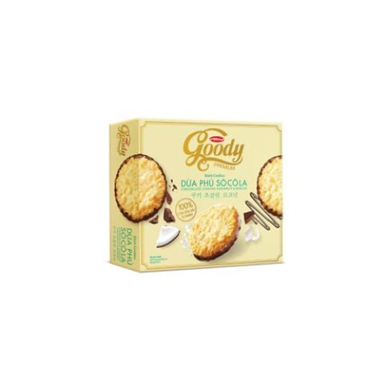 Bánh Cookies Goody dừa phủ socola/hạnh nhân HG 228g
