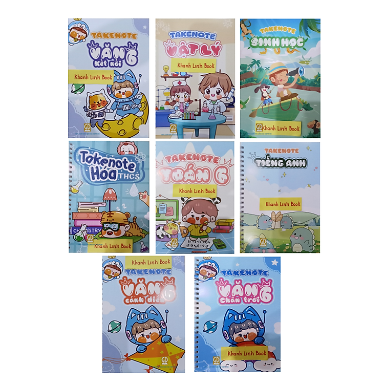 takenote văn (kết nối + chân trời + cánh diều) + Toán + tiếng anh + sinh + vật lí + hóa lớp 6