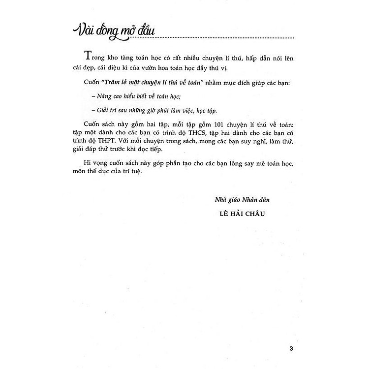 Trăm Lẻ Một Chuyện Lí Thú Về Toán - Hồng Ân - Ảnh 4
