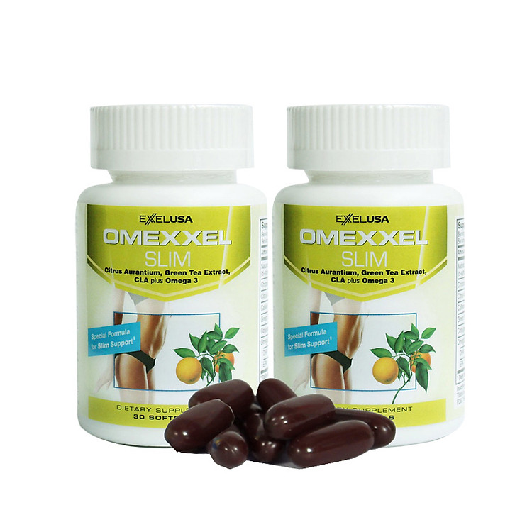 Combo 2 lọ viên uống giảm cân an toàn Omexxel Slim 60 viên - Xuất xứ Mỹ