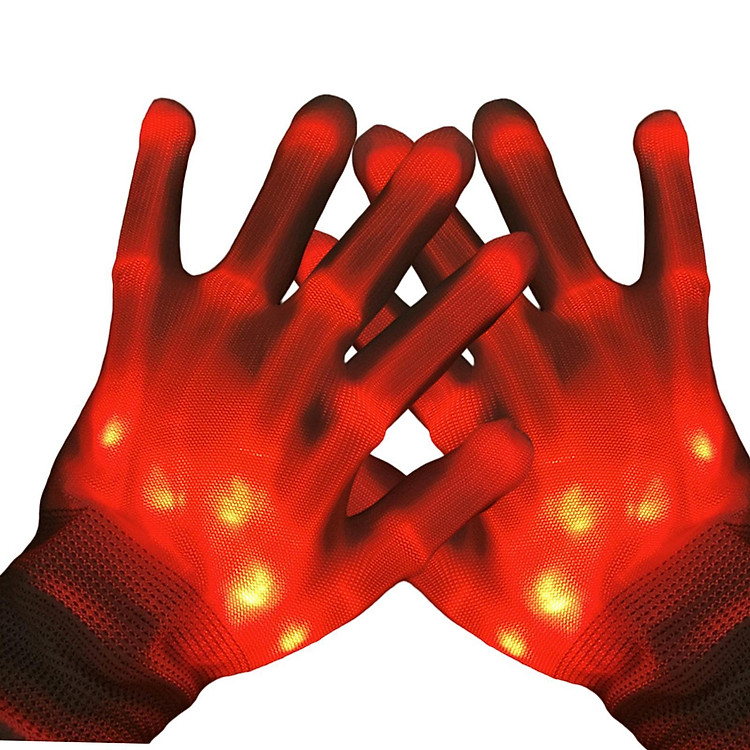 LED Light up Gloves Glow Performance Portable for Party Girls/Boys Teens