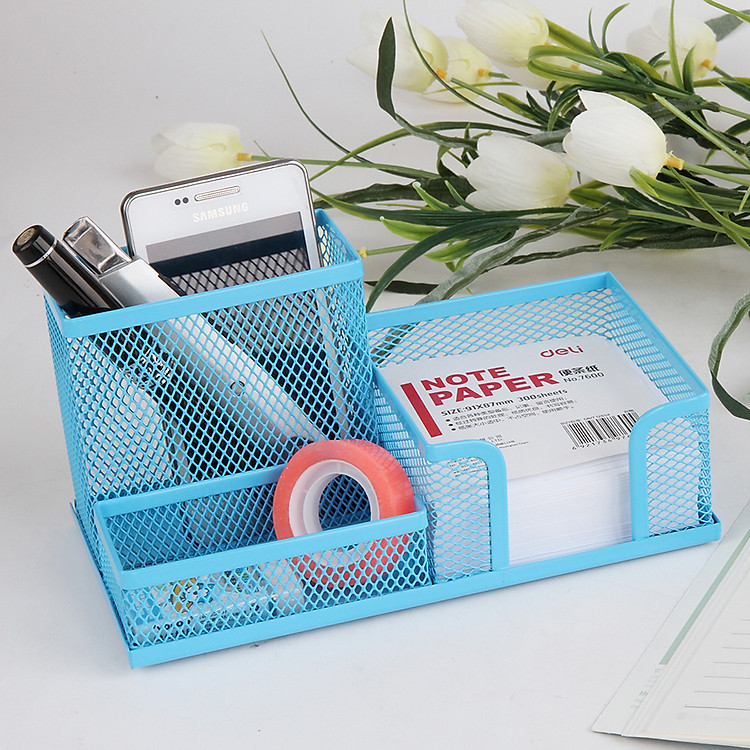 Đế Bút Bằng Sắt Deli 9154 - Màu Xanh Dương - Ảnh 2