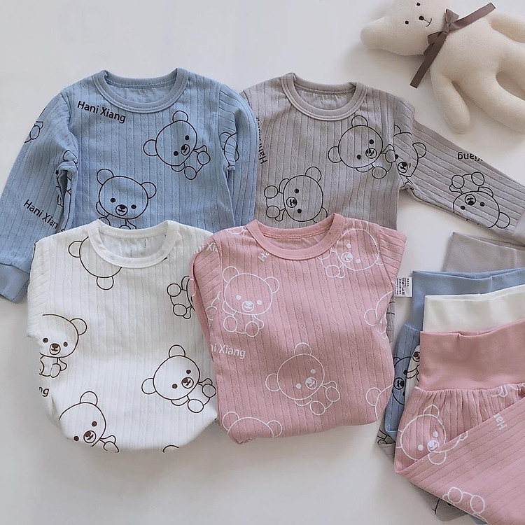 Bộ Body Cho Bé, Bé Trai, Bé Gái/ Body Tăm Gân dài tay thu đông ( size 2-8)