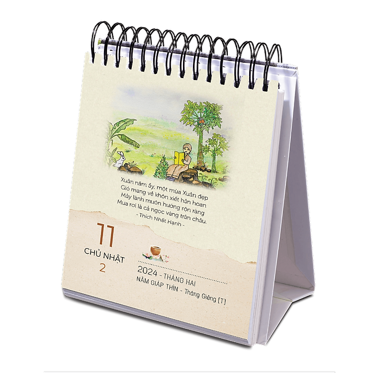 Lịch Bàn 2024 - Xuân Đoàn Tụ, Ta Bên Nhau - Thích Nhất Hạnh - Ảnh 5