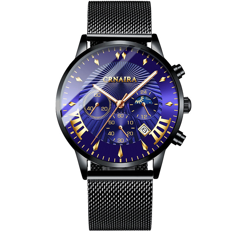 Đồng Hồ Nam Cranira C8829 mặt đồng hồ tròn, LỊCH NGÀY thiết kế đẹp mắt, sáng bóng với tính năng hiện đại cho phái mạnh tự tin, mạng mẽ và thời trang Dây MÀNH không gỉ thiết kế ôm tay