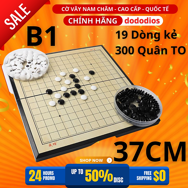 Mua tại Tiki: Bộ cờ vây nam châm cỡ đại 37cm Chính hãng Giá tốt