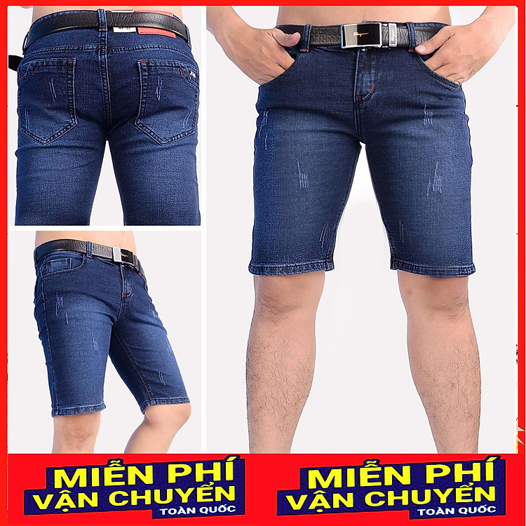Bộ 3 Quần short jean nam thời trang cao cấp - Quần Jean đùi nam cho mọi lứa tuổi từ 45-85kg