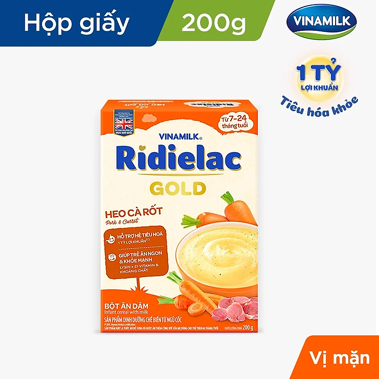 Mua tại Tiki: Nơi COMBO 2 BỘT ĂN DẶM RIDIELAC GOLD Chính hãng, giá tốt