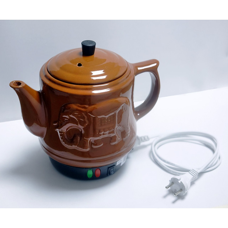 Ấm sắc thuốc Trường An TA 36 nâu - Hàng chính hãng - Gốm sứ cao cấp - Điện gia dụng - Siêu thuốc - Siêu điện - Ấm sắc thuốc bằng điện - Dụng cụ nấu thuốc -Hàng Việt Nam chất lượng cao
