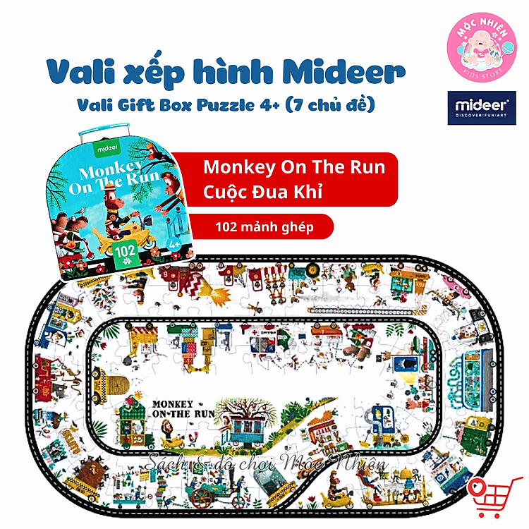 Tìm mua tại Avakids: Đồ Chơi Puzzle MIDEER Monkey on the Run - Ngập tràn khuyến mãi