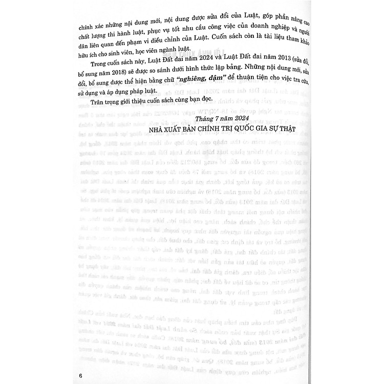 So sánh Luật Đất đai năm 2024 với Luật Đất đai năm 2013 (sửa đổi, bổ sung năm 2018) - Ảnh 3