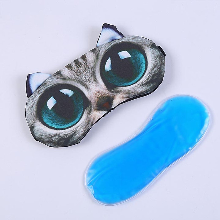 Miếng bịt mắt ngủ 3D có túi gel làm mát mắt