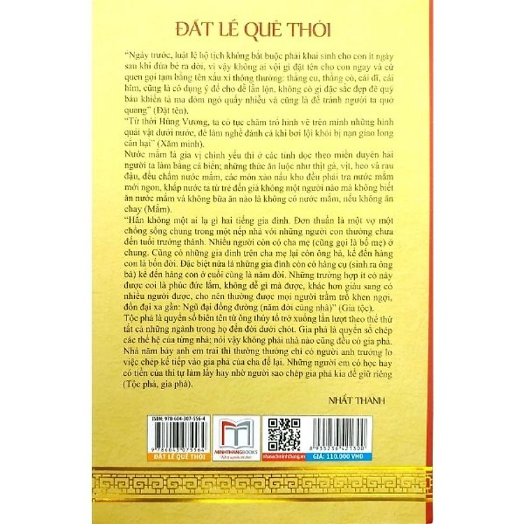 Đất Lề Quê Thói - Phong Tục Việt Nam (Tái Bản 2020) - Ảnh 2