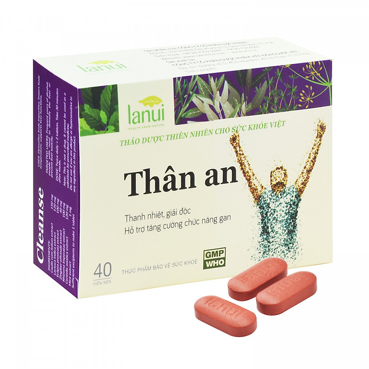 Thực Phẩm chức Năng Viên uống Thải Độc Gan LANUI CLEANSE - Thân An