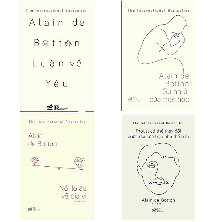 Combo Luận Về Yêu + Sự An Ủi Của Triết Học + Nỗi Lo Âu Về Địa Vị + Proust Có Thể Thay Đổi Cuộc Đời Của Bạn Như Thế Nào