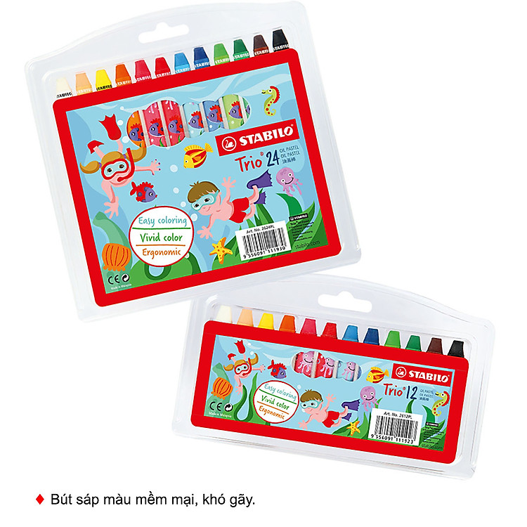 Bộ Bút Sáp Dầu Stabilo Trio OP2612 - Ảnh 4