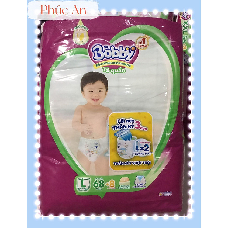 Mua Tã Quần Bobby Size L 68 Miếng Đảm bảo Giá tốt