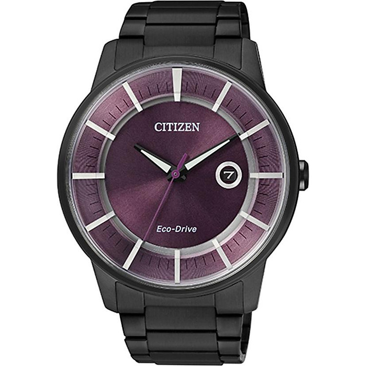 Đồng Hồ Nam Citizen Dây Thép Không Gỉ AW1264-59W - Mặt Tím