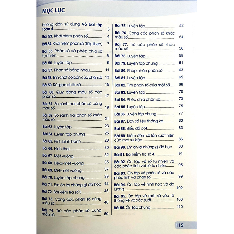 Vở Bài Tập Toán 4 - Tập 2 (Cánh Diều) (2023) - Ảnh 5