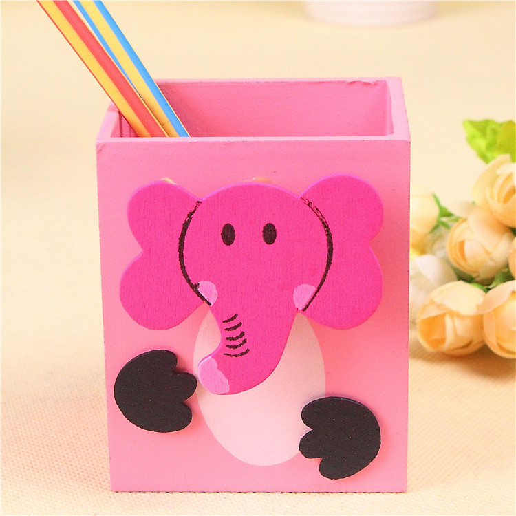 Hộp Cắm Bút Để Bàn Hình Vuông Dễ Thương - HB05 (Giao ngẫu nhiên mẫu)
