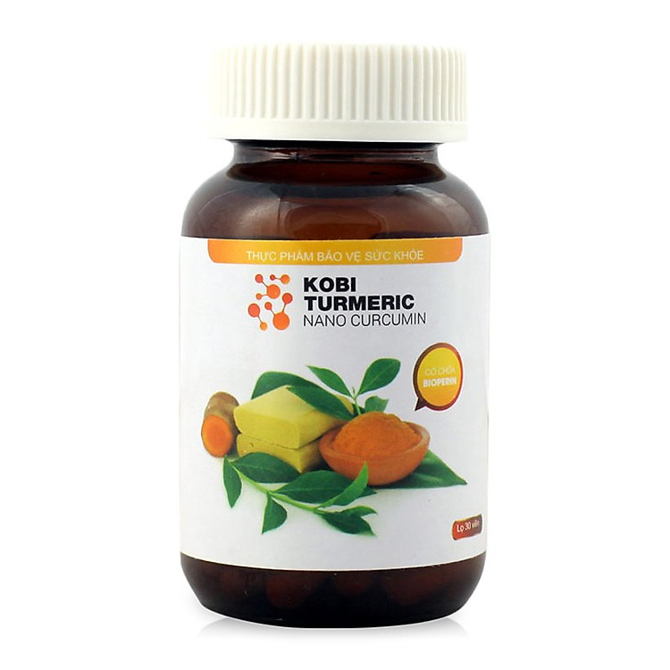 Thực phẩm chức năng tinh bột nghệ Kobi Turmeric Nano Curcumin 30 viên
