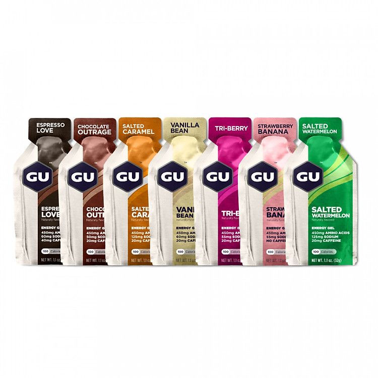 Gel năng lượng GU Energy - Mixed Box - hộp 24 gói (7 vị) (Giao vị ngẫu nhiên)
