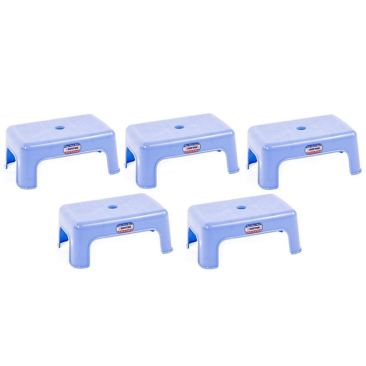 Combo 5 Ghế Nhí Duy Tân (25 x 17 x 10 cm) No.H001 - Màu ngẫu nhiên, ghe nhua duy tan, kê chân toilet, văn phòng, làm nail