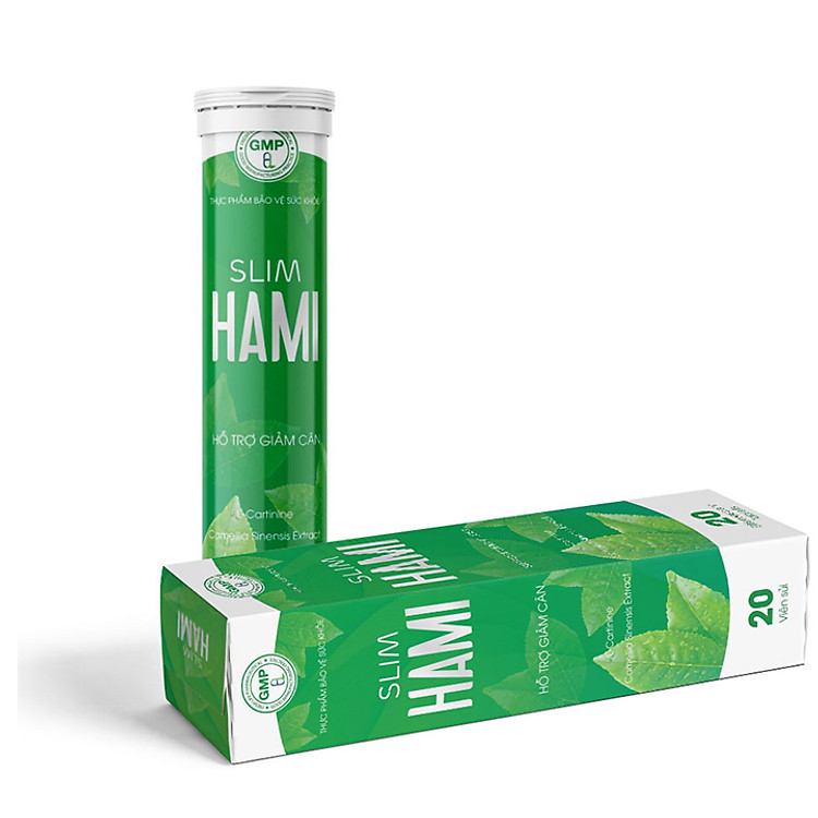 Viên Sủi hỗ trợ Giảm Cân Slim Hami Lọ 20 Viên