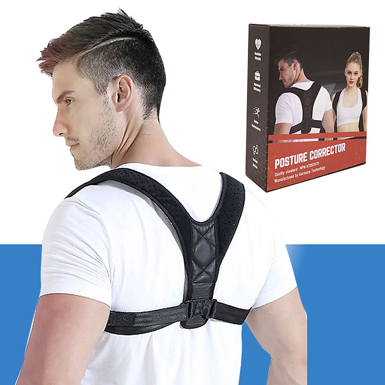 Đai Chống Gù Lưng Cao Cấp Posture Corrector Tiêu Chuẩn Đức - Đai Định Hình Cột Sống, Chỉnh Tư Thế Lưng Cao Cấp, Phù Hợp Với Cả Nam, Nữ, Người Lớn, Trẻ Em