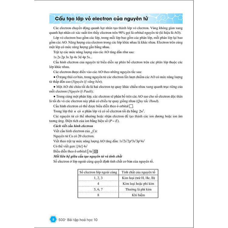 500+ Bài Tập Hóa Học 10: Kiến Thức và Kỹ Năng Mấu Chốt - Ảnh 4