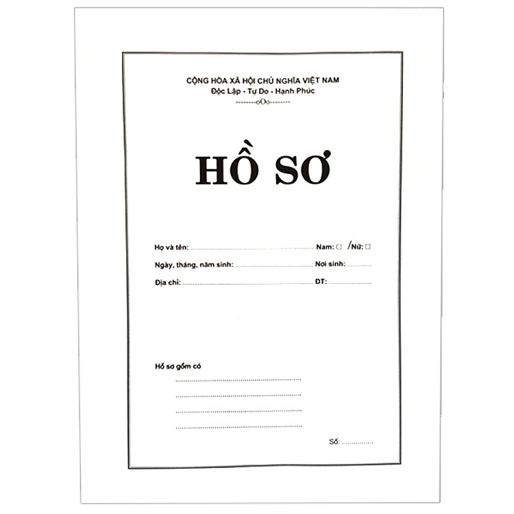 Bộ 10 Bao Thư Hồ Sơ A4 Trắng