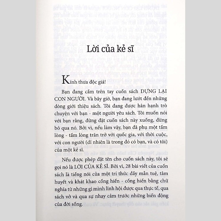 Dựng Lại Con Người - Lời Của Kẻ Sĩ - Ảnh 3