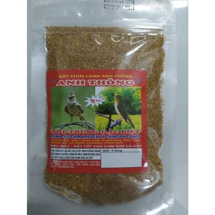 Bột trứng dành cho chim khuyên và sơn ca hót Anh Thông 100g