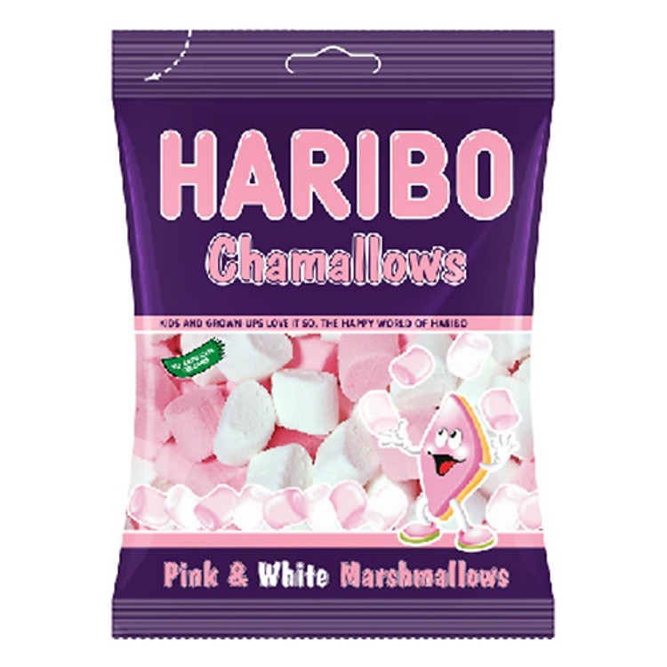 Kẹo Xốp Haribo Chamallows Pink & White (150g)