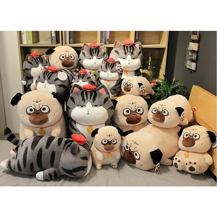 THÚ BÔNG GẤU BÔNG HOẠT HÌNH CHÓ MÈO HOÀNG THƯỢNG