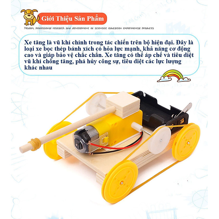 Đồ Chơi Lắp Ráp Xe Tăng Gỗ Chính hãng Tiết kiệm - Hình ảnh 3