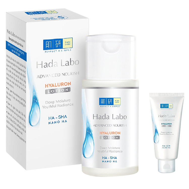 Dung Dịch Dưỡng Ẩm Tối Ưu Hada Labo Advanced Nourish Lotion Dùng Cho Da Thường Và Da Khô (100ml) + Tặng Kem Rửa Mặt Hada Labo 25g