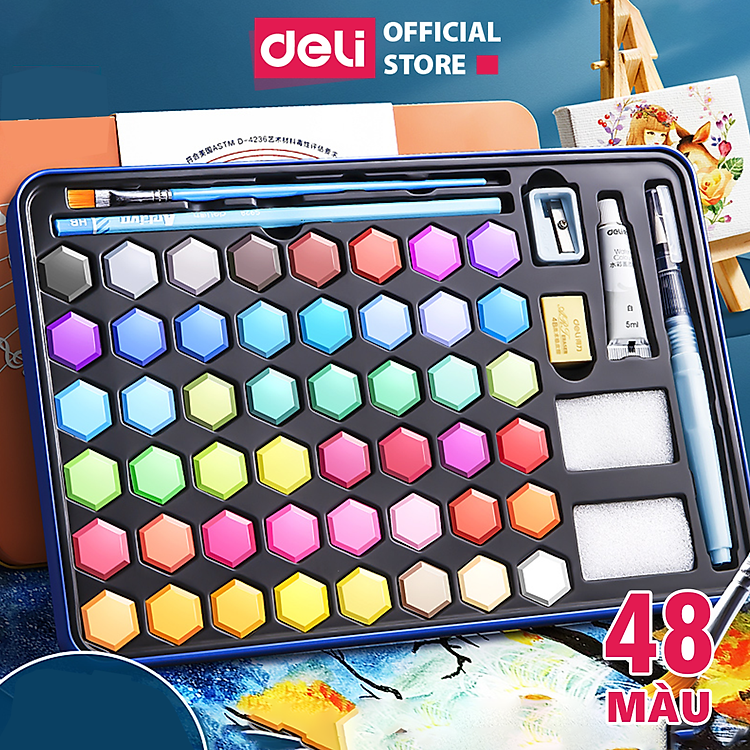 Bộ Màu Nước Nén Water Color (24 màu)