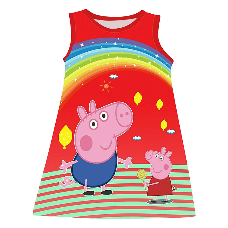 Đầm Bé Gái Heo Peppa Bonchop Kiểu B - DBG-8597660B