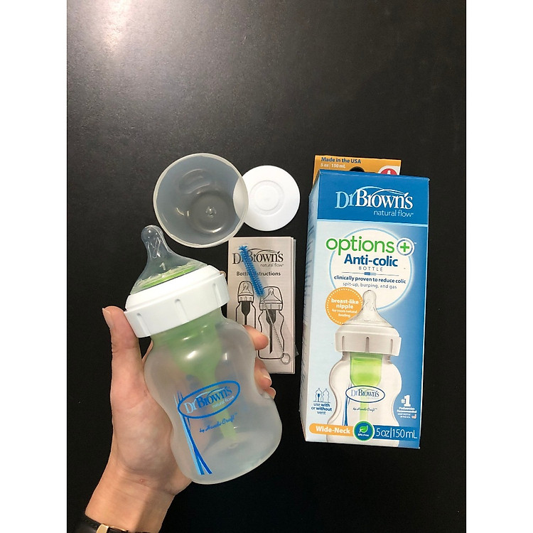 Bình sữa Dr.Brown's cổ rộng 150ml Giá rẻ - Hình ảnh 5