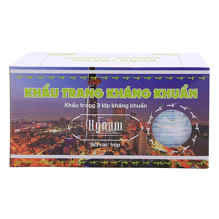 Khẩu Trang Kháng Khuẩn 3 Lớp Hy Nam